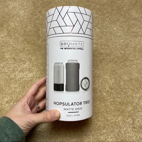 Brumate Other - Brumate Hopsulator Trio Matte Gray 16 oz NIB